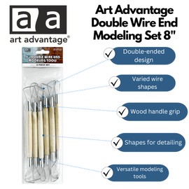 Art Advantage Double Wire End Modeling Tool Set 8"