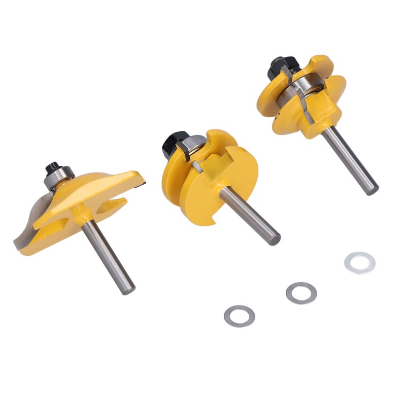 3Pcs Rail Stile Router Bits Roman Ogee Bit Woodworking Groove