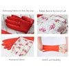 Myungjin Fleece-lined, Long Cuff, Reusable Waterproof Household Dishwashing Non-Slip Cleaning