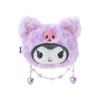 Sanrio G-Bear 981427 Face-Shaped Hair Clip, Kuromi