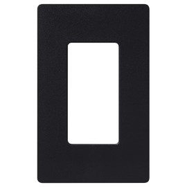 Lutron Claro 1 Gang Decorator Wallplate, SC-1-MN, Midnight