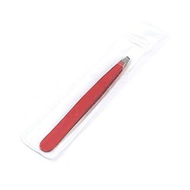 OdontoMed2011® PROFFESIONAL RED COLOR COATED EYEBROW TWEEZER SLANTED HAIR BEAUTY WOMAN BEAUTY MAKEUP TOOLS ODM