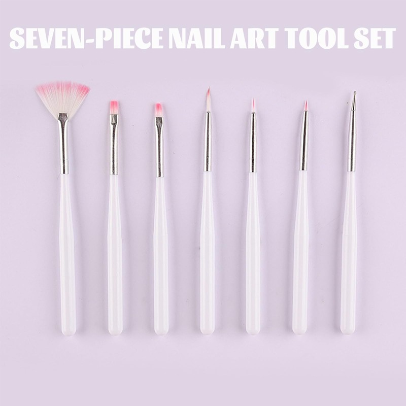 Nail Brushes for Nail Art Brushes,Acrylic Nail Brush,7pcs French Tip