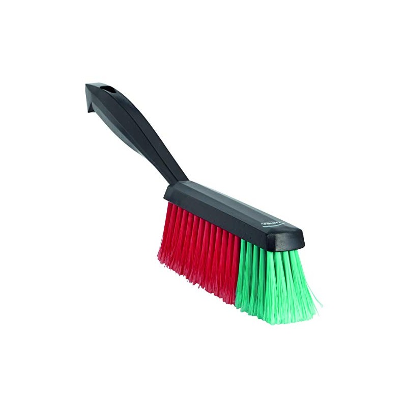 Zachte 450252 handvegerZwart geschuimd polypropyleen en zachte gespleten rood/groene polyester