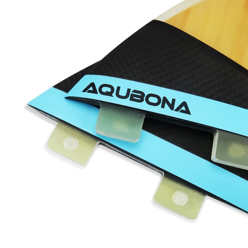 Surfboard Double Tab Fin Compatible, Set of 3, Medium Size,