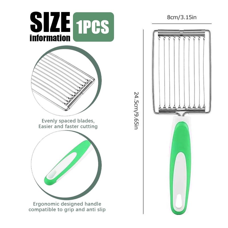 MenYiYDS 1 PCS Potato Slicer, Slicer with Handle, Tomato Slicer,