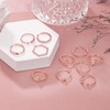 TOSGMY 12PCS Adjustable Rings for Women 14K Gold Plated Open
