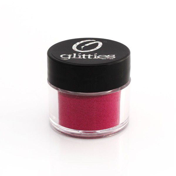 GLITTIES - Neon Pink - (.008") - Neon Fine Glitter Powder - Great for Nail Art, Mix with Gel Nail Polish, Gel and Acrylic Powder - Made in The USA - (10 Grams)