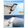 Ehowdin 2Pack 6500K Solar Street Lights Outdoor Dusk to Dawn,