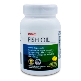 Omega 3 Fish Oil EPA DHA 21st Century Suplemento 90 Cápsulas Limón