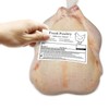 Poultry Freezer Labels,4x3 Inch with Handling Instructions Exemption,50 Pcs