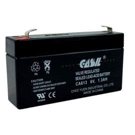 Casil 6v 1.3ah ELS EDS612 GE 600-1054-95R Simon XT 6V 1.3Ah Mule 6GC004A National Power GS004T2 Portalac GS PE126R Trio Lighting 6100 6100A Sentry Lite PM612 Emergency Light Battery