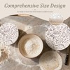 GWCYMYD 3 Pcs Bread Proofing Cover, Linen Sourdough Bowl Cover,