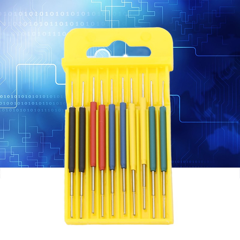 10Pcs Mini Grabber SMD IC Test Hook Clips Silicone Jumper