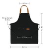 Lengnuantazhi Chef Apron, Waterproof Apron, Adjustable Apron with 2 Pockets