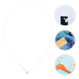 Scicalife 1000pcs Plastic Fastener Tag Snap Lock 12inch Pin Security Loop for Retail Store Clothing (White)