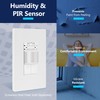 LIDER Humidity Sensor Switch and Motion Sensor Light Switch, PIR