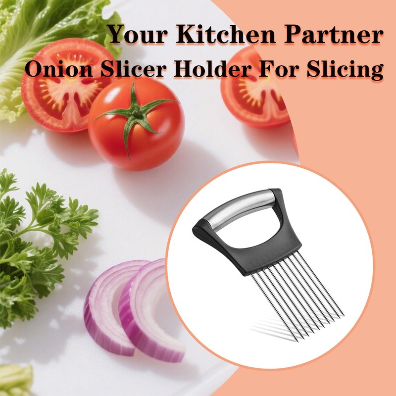 2PC Onion Holder for Slicing, Onion Slicer Holder, Onion Cutter