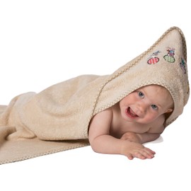 ZOLLNER Pure Cotton Hooded Towel, 100 x 100 cm, 023