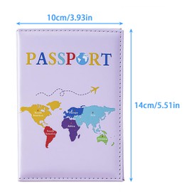 ALLY-MAGIC Passport Holder Cover, PU Leather Passport Cover for Women Men Travel Wallet Case Organiser with Wallet for Credit Card Money Business Card Passport Boarding Passes Y7CYHZJ