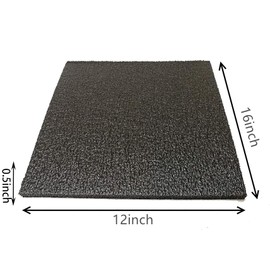 DRENIS Black Customizable Polyethylene Foam Sheets,4PACK 12 x 16 x 0.5INCH Thick Foam Padding for Cases Tool Foam Black Foam Sheet for Packaging and Crafts