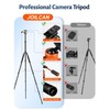 Camera Tripod, 81" Heavy Duty Aluminum Tripod for DSLR/Camera/Smartphone -
