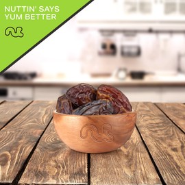 NUT CRAVINGS Dry Fruits - Sun Dried Jumbo Medjool Dates, No Sugar Added (80oz - 5 LB) Packed Fresh in Resealable Bag - Sweet Snack, Healthy Food, All Natural, Vegan, Kosher Certified