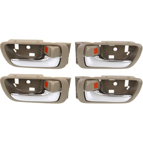 Interior Door Handle Compatible with Toyota Camry 2002-2006 Set of