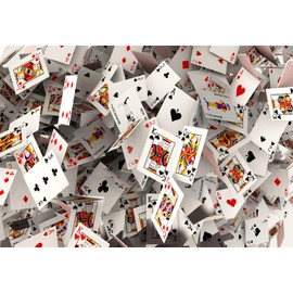 Fmarui Poker Backdrop 7x5ft Casino Theme Party Decorations Playing Cards Photography Background Las Vegas Card Game Birthday Party Decor Photoshoot Props