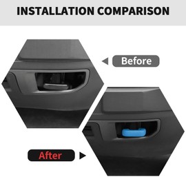 RT-TCZ Tow Hook Covers - Bumper Tow Hook Rubber Protector Exterior Accessories for Ford Bronco Sport 2021-2025 (Light Blue)