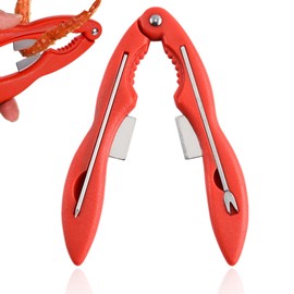 Seafood Cracker and Tool Set - Includes Multi-Purpose Crab Tool, Sturdy Metal Crab Leg Fork, Shell Spoon, and Claw Cutter - Crab Claw Forks，Crab Claw Cutters