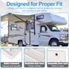 RV Refrigerator Lower/Upper Mount Vent Cover with Screen, 23-1/8" W