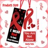 Haooryx Heart Disease Awareness Bookmarks - 120Pcs Wear Red for