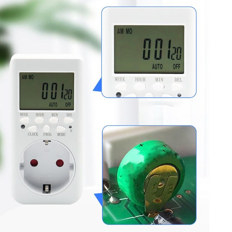 Timer Outlet Electric 24 Hour Indoor Plug in Outlet Timer