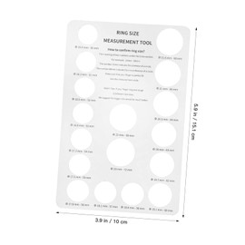 Operitacx 5pcs Measurement Tools Accurate Sizing Boards for Home Jewelry Shops Lightweight Portable Finger Guide Essential Tool for Shopping