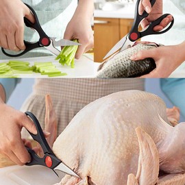 Kitchen Scissors Multi Function Stainless Steel Shears Bottle Opener Sharp Cook