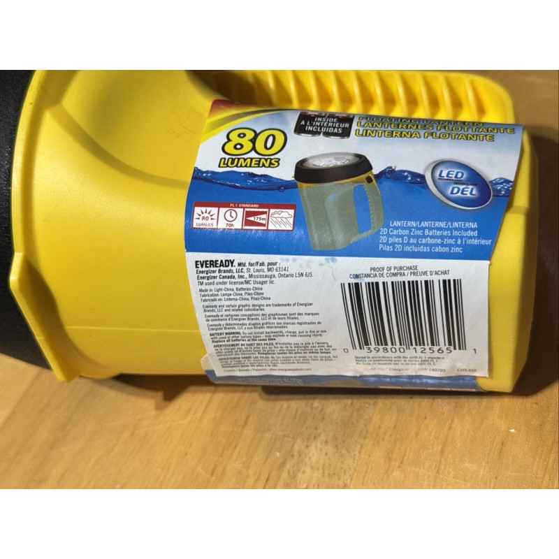Eveready Readyflex Floating LED Lantern 80 Lm Includes 2 D