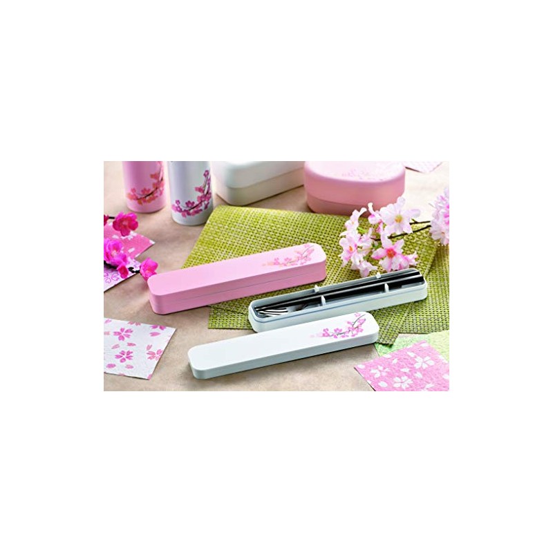 Tatsumiya Adult Cutlery Sakura WH Size (W x D x