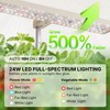 SUNCOZE Hydroponics Growing System Kit 12 Pods, 24W LED Grow