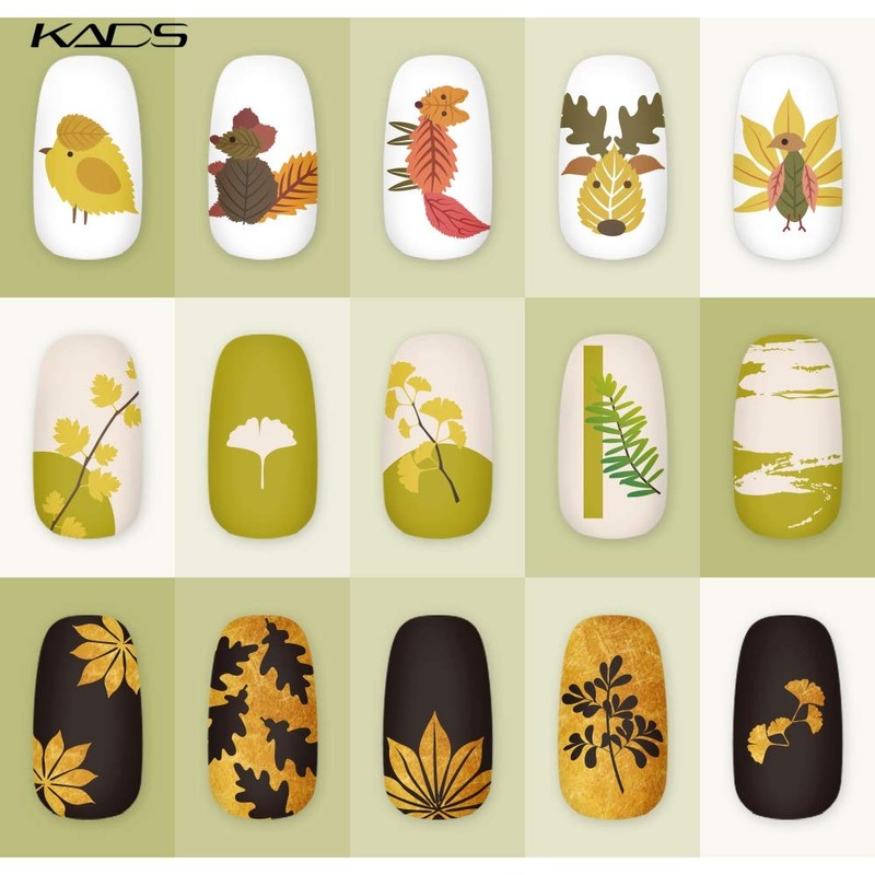 KADS Nail Stamping Plates Nature Template Image Design for DIY