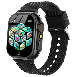 Kids Smart Watch Boys Girls - Smart Watch for Kids with 32 Puzzle Games Music Player Alarm Clock Flashlight HD Touch Screen,Kids Watch for Boys Girls Educational Toys Birthday Gifts for Ages 4-12