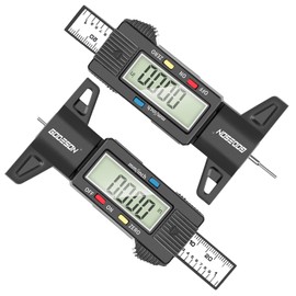 GODESON Digital Tire Tread Depth Gauge 2-Pack, Tire Depth Gauge with Large LCD Display 0-25.4 mm, Stainless Steel Probe, Unit Switch mm/Inch for Cars, Motorcycles, Trucks