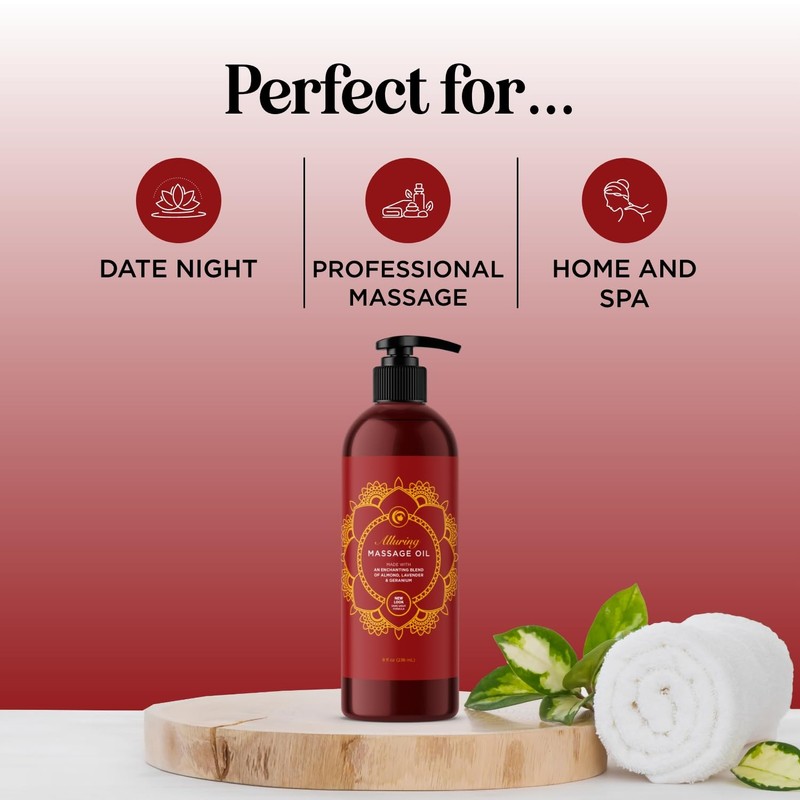Maple Holistics Alluring Lavender & Tropical Passions Massage Oil Set