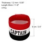 PATIKIL Captain's Armband, 4 Pack Elastic Arm Band for Soccer
