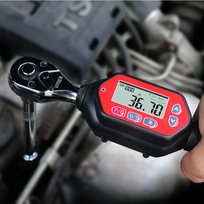 Llave dinamométrica digital con cuadro de 3/8", 1,33-44,25 lb-pie (1,8-60