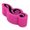 Treble Clef Shaped Eraser (Pack of 4 (Multi-Color)