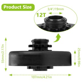 Go Kart Clutch 3/4" Bore 12T #35 Chain Centrifugal Clutch Fit For Minibike 6.5HP Engine Honda GX160 GC190 GX200
