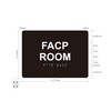 FACP ROOM - FIRE ALARM CONTROL PANEL ROOM sign Raised