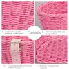 Children's Bicycle Basket, Braided Bicycle Basket for Girls and Children,