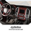 JeCar 16pcs Full Set Red Carbon Fiber Interior Trim Kit